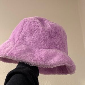 Lavender Plush Hat